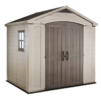 Keter Factor beige - Abri de jardin - Avec fen&ecirc;tre lat&eacute;rale - 256.5x182x243 cm