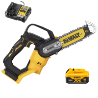 DeWalt DCMPS520P1-QW - Tron&ccedil;onneuse de taille &eacute;lectrique 18V 5Ah - Guide de 20 cm