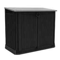 Keter Store it Out Midi noir - Armoire &agrave; outils pour le jardin - 132x71.5x113.5 cm