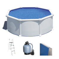 Gre Atlantis Ronde &Oslash;350 x 132 cm - Piscine hors-sol en acier