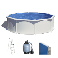 Gre Atlantis Ronde &Oslash;460 x 132cm - Piscine hors sol en acier