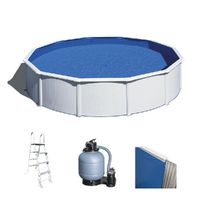 Gre Fidji Ronde &Oslash;350 x 120 cm - Piscine hors-sol en acier