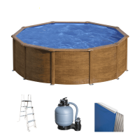 Gre Pacific Ronde &Oslash;460 x 120 cm - Piscine hors sol en acier