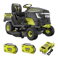 RYOBI RY72TMX107-210 - Tracteur tondeuse &agrave; batterie - 72V / 2x10Ah
