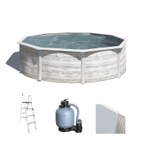 Gre Finlandia ronde  &Oslash;350 x 120 cm - Piscine hors-sol en acier