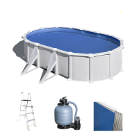 Gre Atlantis Ovale 610 x 375 x 132 cm - Piscine hors-sol en acier