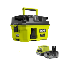 Ryobi RV1811-0 - Aspirateur solides et liquides portable &agrave; batterie - 18V 4.0Ah
