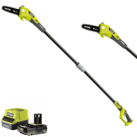 Ryobi RPP182020 - &Eacute;lagueuse &agrave; batterie sur perche t&eacute;lescopique - Barre de 20 cm - 18V 2Ah
