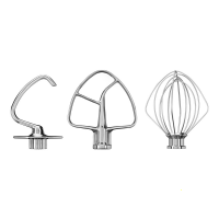 KitchenAid 5KSM5TH3PSS - Set de 3 accessoires en acier inoxydable