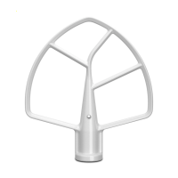 KitchenAid 5KSMBLWF - Fouet plat rev&ecirc;tement blanc