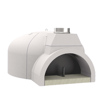 Edilmark FP 100N - Four &agrave; bois encastrable avec plan de cuisson &Oslash; 100 cm - Capacit&eacute; cuisson 5 pizzas