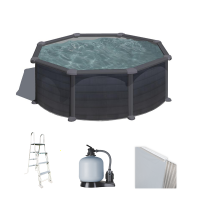 Gre Granada Ronde &Oslash;350 x 132 cm - Piscine hors sol en acier