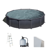 Gre Granada Ronde &Oslash;550 x 132 cm - Piscine hors sol en acier