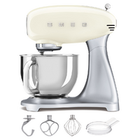 Smeg SMF02CREU Cr&egrave;me - Batteur M&eacute;langeur Plan&eacute;taire - Cuve inox de 4,8 litres