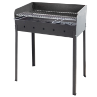 Mille Stella Eco Large - Barbecue &agrave; charbon en fer artisanal - 67,5x37 cm