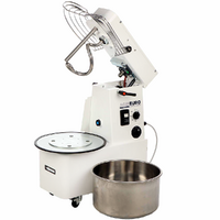Pétrin à spirale relevable Mixer 2000 H2O Deluxe - De 16 Kg triphasé 2 vitesses à haut niveau d'hydratation