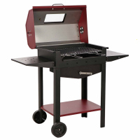 Seven Italy Eliseo Large - Barbecue &agrave; charbon en fer artisanal - 67,5x37&nbsp;cm