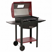 Seven Italy Eliseo Small - Barbecue &agrave; charbon en fer artisanal - 47,5x37&nbsp;cm