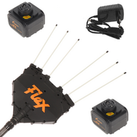 Oliviero Flex PCT Premium Cordless - Peigne vibreur &agrave; batterie au lithium - Tige en carbone fixe 235-335 cm - 2x 21,6 V 4,5 Ah