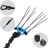 Campagnola Icarus V1 ECO Plug-in - Perche en carbone de 150-220 cm - Peigne vibreur &eacute;lectrique &agrave; batterie - 21.6V 5Ah