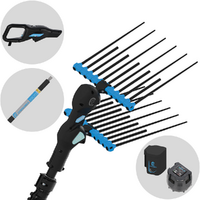 Campagnola Alice STAR ECO Plug-in - Perche en carbone - 290 cm - Peigne vibreur &eacute;lectrique - 21.6V 5Ah