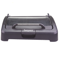 Beper 90871 - Barbecue &eacute;cetrique avec couvercle - 2.2 Kw
