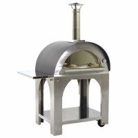 Cibus INOX - Four &agrave; bois pour pizza d'ext&eacute;rieur - Capacit&eacute; de cuisson : 4 pizzas