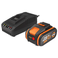 Worx WA3614 - Starter Kit batterie PRO 20V/4Ah + Chargeur de batterie rapide