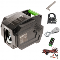 Ribimex PE12V/T1 - Treuil &eacute;lectrique &agrave; batterie 12 V - Avec t&eacute;l&eacute;commande