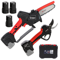 Blue Bird PS23-28+CS23-05A - Kit S&eacute;cateur + &Eacute;lagueuse &agrave; batterie - 3x 14.4V 2.5Ah