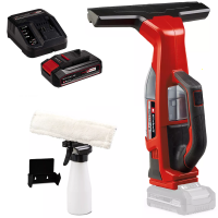Einhell BRILLIANTO - Nettoyeur de vitres &agrave; batterie - ramasse gouttes portatif - 18V/2,5Ah