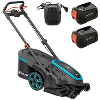 Gardena PowerMax Duo 46/36V P4A - Tondeuse &agrave; gazon &agrave; batterie - 2x18V 4Ah - Largeur de coupe 46 cm
