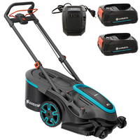 Gardena PowerMax Duo 46/36V P4A - Tondeuse &agrave; gazon &agrave; batterie - 2x18V 2.5Ah - Coupe 46 cm