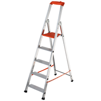 Gierre Stabila AL720DS - 5 marches, 1,71 m - &Eacute;chelle en aluminium avec tr&eacute;teau