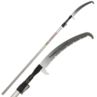 Castellari PS35PRO+AT4 - Scie &agrave; dents en &laquo; U &raquo; sur perche en aluminium - 255-415 cm - Lame de 35 cm