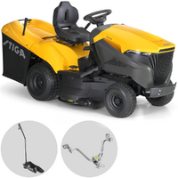Stiga Estate 798 W - Tracteur tondeuse - Transmission hydrostatique - Bac de ramassage - Mulching