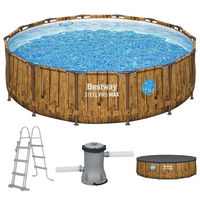 Bestway Steel Pro Max Splashview 561JM - &Oslash;427x107 cm - Piscine ronde