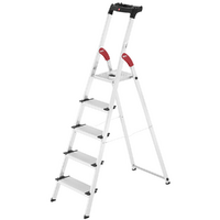 Hailo ProfiStep XXL, 5 marches, 1.68 m - &Eacute;chelle en aluminium &agrave; tr&eacute;teaux
