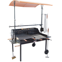 Cruccolini Tuscany Maxi - Barbecue &agrave; bois et charbon en fer artisanal