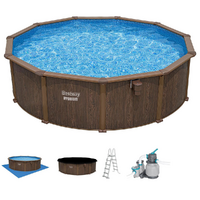 Bestway Hydrium 561CU - &Oslash;488x132 cm - Piscine ronde pour 9-10 personnes