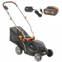 Worx WG733E - Tondeuse &agrave; batterie - 20 V/4 Ah - Largeur de coupe 33 cm