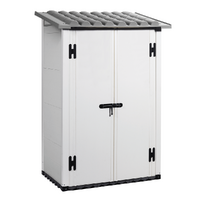 Garofalo Urban 100 - Abri de jardin - Avec porte à double battant - 122,5 x 82,5 x 201 cm