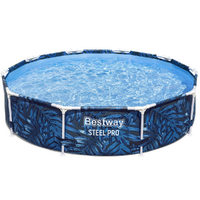 Bestway Steel Pro 56985 - 305x305x66 cm - Piscine ronde pour 3-4 personnes