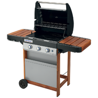 Campingaz 3 Series Woody LX - Barbecue &agrave; gaz - Tablettes lat&eacute;rales pliantes