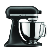 KitchenAid Artisan 5KSM125-EBM Noir mat - Batteur m&eacute;langeur plan&eacute;taire avec t&ecirc;te relevable