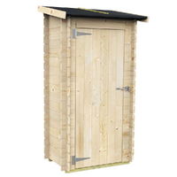 Alce Arturo 94x64 - Abri de jardin en bois - Avec toit &agrave; un versant - 94 x 64 x 188 cm