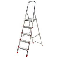 &Eacute;chelle en aluminium avec tr&eacute;teau Alice 5, 5 marches, 1,71 m