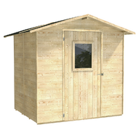 Alce Vaniglia 200x207 - Abri de jardin en bois - Avec fenêtre frontale - 200 x 207 x 214 cm