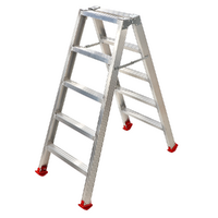 Escabeau double en aluminium 1031, 2x5 marches, 1,20 m