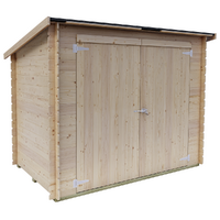 Alce Eureka 218x130 - Abri de jardin en bois - Toit &agrave; une pente - 218x130x167 cm